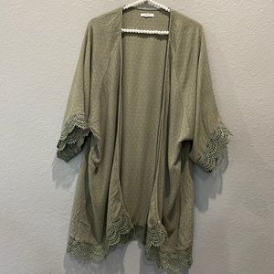 Maurices olive green duster